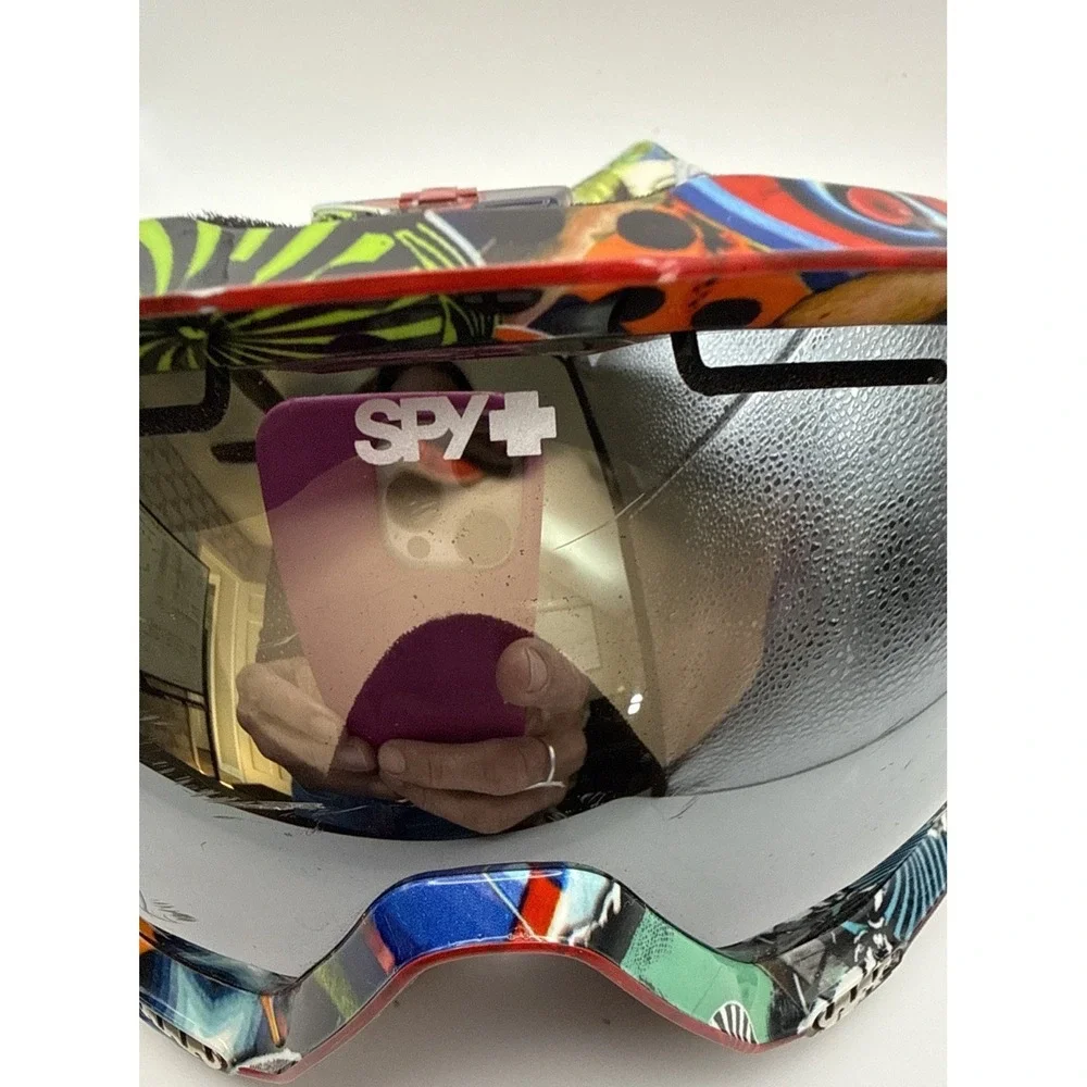 Spy Snow Goggle Blurry White Martini Zed Red White Blue Gemini Lens Technology